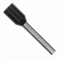 TERMINAL, FERRULE, 0.47IN., BLACK