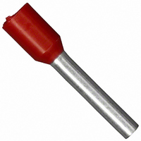 CONN FERRULE W TYPE 16AWG RED