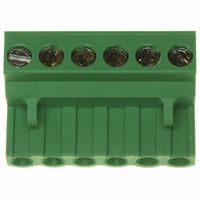 TERMINAL BLOCK PLUGGABLE, 6POS, 30-12AWG