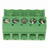 TERMINAL BLOCK PLUGGABLE, 5POS, 30-12AWG