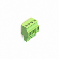 TERM BLOCK SOCKET 4POS 3.81MM GN