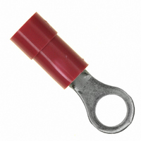 TERMINAL, RING TONGUE, #8, CRIMP, RED