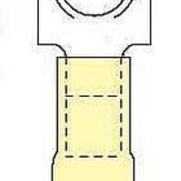 CONN L/FORK SHRNK 12-10AWG .250"