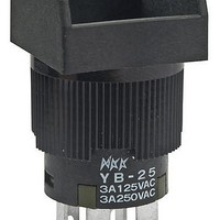Pushbutton Switches DPDT ON(ON) SQ BUSH MOUNT BODY ONLY 6A