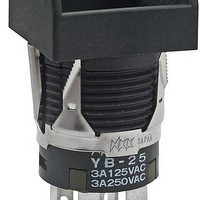 Pushbutton Switches DPDT ON(ON) SQUARE SNAP-IN BODY ONLY 3A