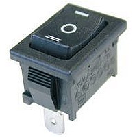 Rocker Switches & Paddle Switches SPST ON-OFF BLK 10A DOT PRINT