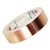 3.5 MIL COPPER FOIL, CONDUCTIVE ACRYLIC, ON LINER 3/4" X 18 YD
