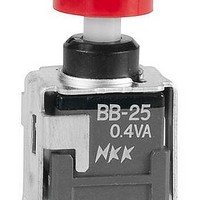 Pushbutton Switches BB SERIES PUSHBUTTON PC T DPDT ON-ON RED