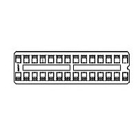 DIP SOCKET, 14POS, THROUGH HOLE