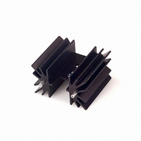 HEATSINK PWR W/PINS BLACK TO-220