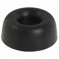 BUMPER RECESSED #8 SCREW BLACK