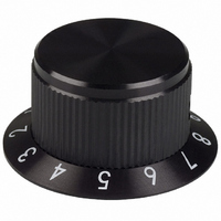 KNOB BLK GLOSS.925"DIA.125"SHAFT