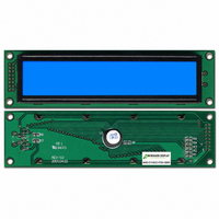 LCD MOD CHAR 1X16 BLUE TRANSFL