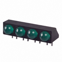 LED 5MM 4-WIDE GREEN PC MOUNT