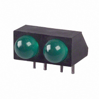 LED 5MM RA 2-WIDE GREEN PC MNT