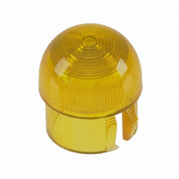 LAMP HARDWARE, PANEL MOUNT LED LENS FOR T-1 3/4 (5MM) LEDS - AMBER