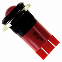 INDICATOR 12V 22MM PROMINENT RED