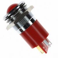 INDICATOR 12V 22MM PROMINENT RED