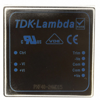 DC-DC, PCB Mount, Input 9-36VDC, Output +/-15V 1.333A, 40W