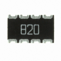 RES ARRAY 82 OHM 8TERM 4RES SMD