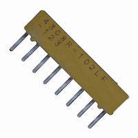 Resistor Network,Thick Film,12KOhms,100WV,2+/-% Tol,-100,100ppm-TC,7808-Case