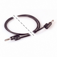 PATCH CORD STKG BANA PLG 12" BLK